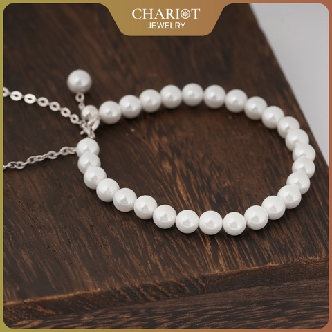 Lắc tay BCJ02 vòng tay ngọc trai thanh nhã Chariot Jewelry