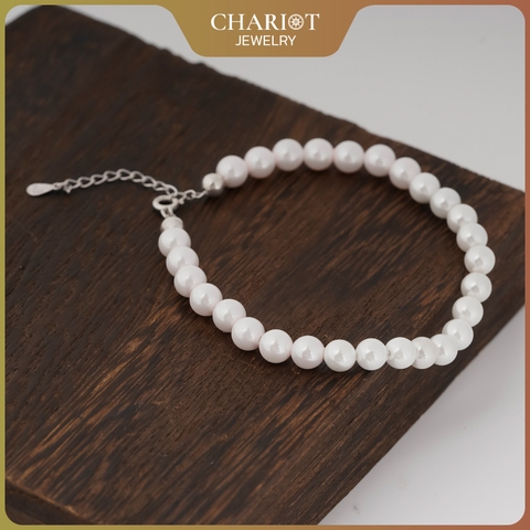 Lắc tay BCJ03 ngọc trai mix màu quý phái Chariot Jewelry