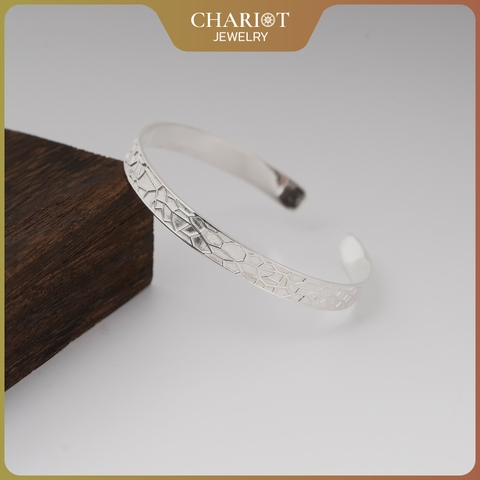 Lắc tay BCJ12 họa tiết vết nứt cá tính Chariot Jewelry