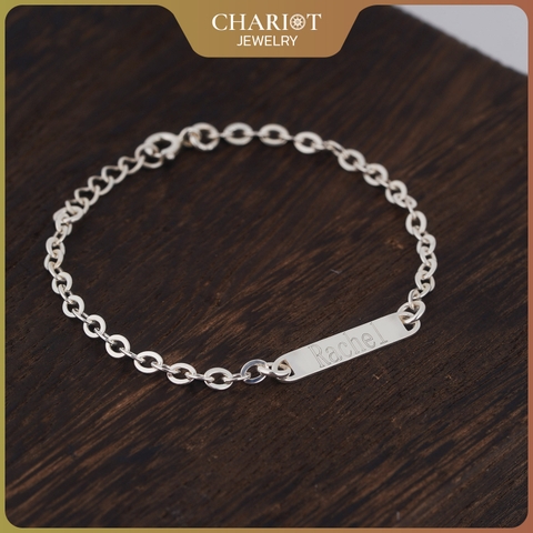 Lắc tay BCJ16 khắc tên cho em bé Chariot Jewelry