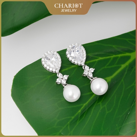 Khuyên tai bạc ECJ71 vũ trụ lấp lánh, bí ẩn Chariot Jewelry