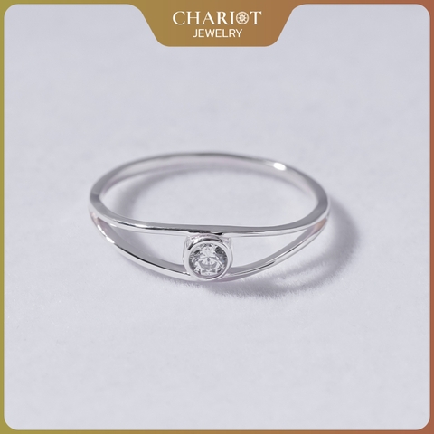 Nhẫn bạc NCJ55 S925 Minimalist Tiny Heart, quà tặng 8-3 ý nghĩa dành cho bạn gái, Chariot Jewelry