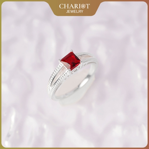 Nhẫn Bạc NCJ61 Round Stone ChariotJewelry