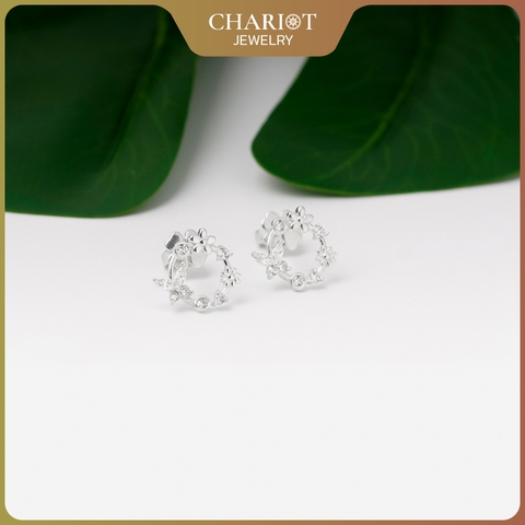 Khuyên tai bạc ECJ41 Vernalagnia s925 ChariotJewelry