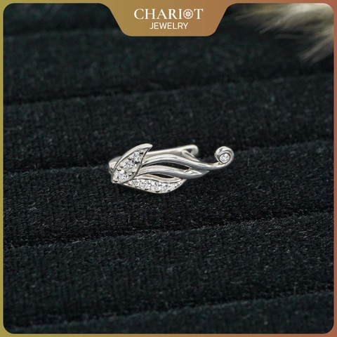 Khuyên tai bạc s925 ECJ02  Ancient Wings ChariotJewelry