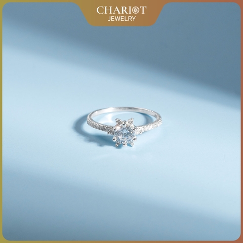 Nhẫn bạc NCJ92 Embellished đính đá CZ, quà tặng sinh nhật dành tặng bạn gái, ChariotJewelry