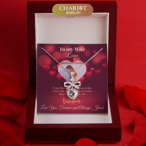 Bản sao của Dây chuyền DCJ04 bạc s925 Eternal Love sang trọng, thanh lịch, quà tặng 8-3 ý nghĩa, ChariotJewelry