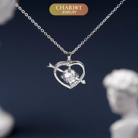 Dây chuyền bạc DCJ10 trái tim thần tiên S925 ChariotJewelry