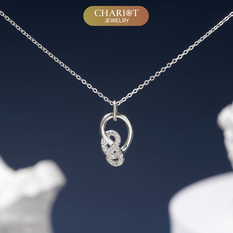 Dây chuyền bạc DCJ18 Tình yêu vĩnh cửu s925 ChariotJewelry