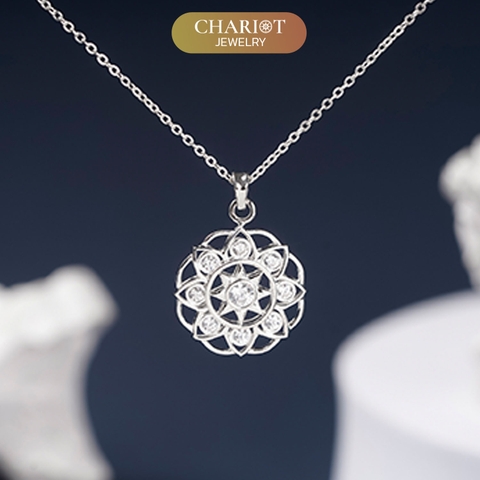 Dây chuyền bạc DCJ19 925 Sun Hill S925 ChariotJewelry