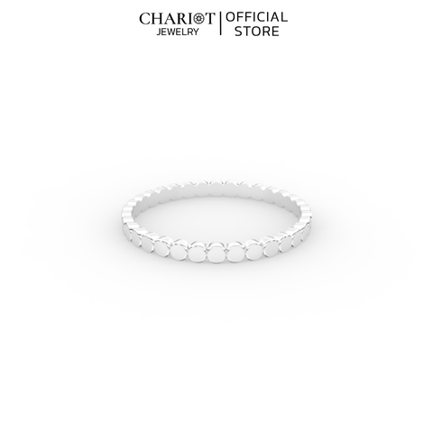 Nhẫn Bạc NCJ42 Hình Tròn Nối Tiếp Chariot Jewelry