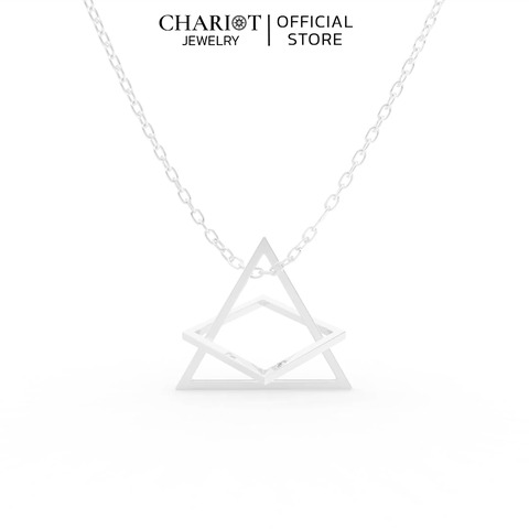 Dây Chuyền Bạc S925 NCJ116 Hình Học Kết Hợp Độc Đáo Chariot Jewelry