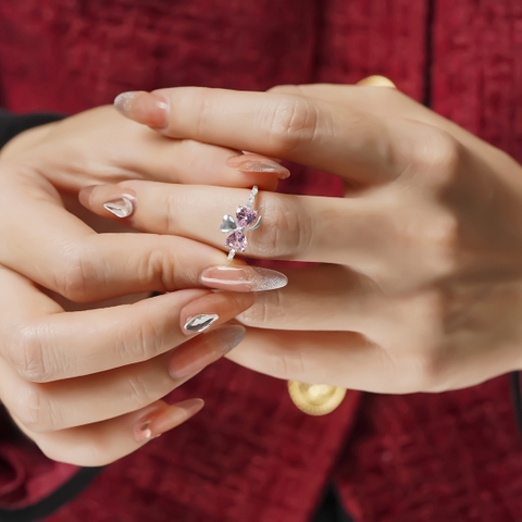 Nhẫn bạc NCJ47 Tình yêu và Hi vọng ChariotJewelry