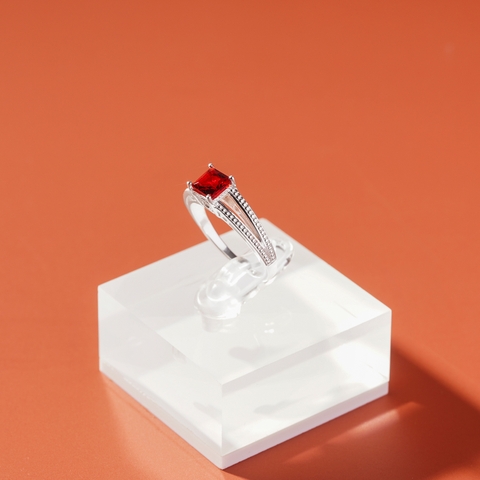 Nhẫn Bạc NCJ61 Round Stone ChariotJewelry