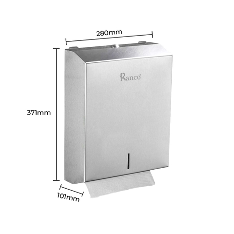 Hộp đựng giấy vệ sinh rút lớn chữ nhật inox 304 RC-8955