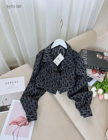 Áo Khoác Jean In Nổi GG Hàng Shop Siêu Đẹp