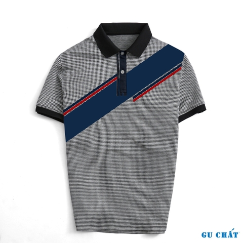 Áo Polo Nam thể thao sọc chéo