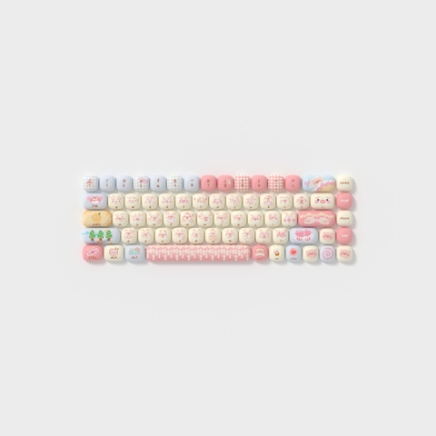Bộ Keycap AKKO Piggy Party Cute (PBT Dye-subbed / MOG profile / 139 nút)