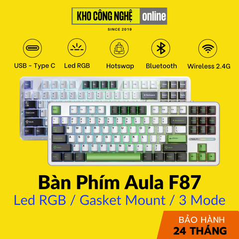 Bàn Phím Cơ AULA F87 Led RGB