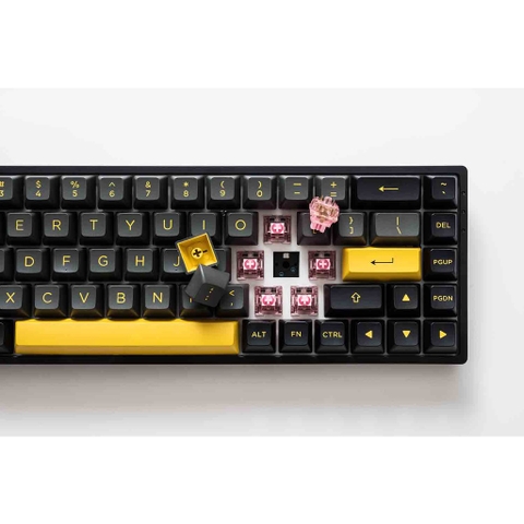 Bàn phím cơ AKKO 3068B Plus Black & Gold (Bluetooth 5.0 / Wireless 2.4Ghz / Hotswap / Foam tiêu âm / AKKO CS Jelly sw)