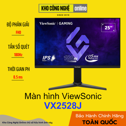 Màn hình Gaming ViewSonic VX2528J 25 inch, FHD, IPS, 180Hz