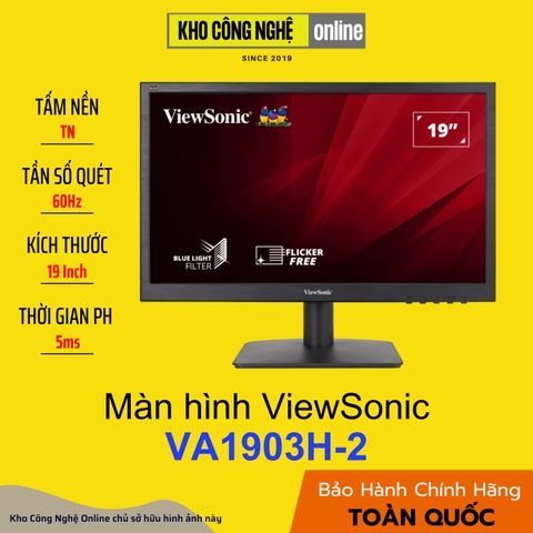 Màn Hình Viewsonic VA1903H-2 19 inch - Tấm nền TN, 60Hz, 5ms (Hàng Chính Hãng)