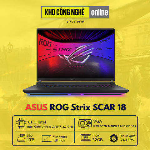 Laptop Gaming ASUS ROG Strix SCAR 18 G835LR SA130W