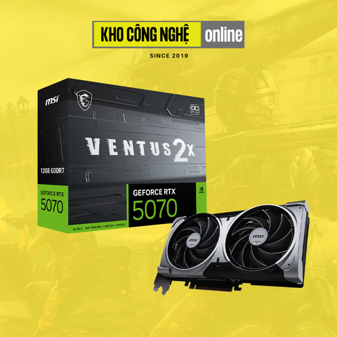 Card Màn HÌnh VGA MSI GEFORCE RTX 5070 12G VENTUS 2X OC