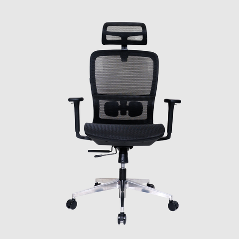 Ghế Công Thái Học Gami Lum2 - Bản Kê Tay 2D / Đen ( Không Chân Gác)