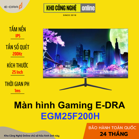 Màn hình Gaming EDRA EGM25F200H 25 inch FullHD 200Hz
