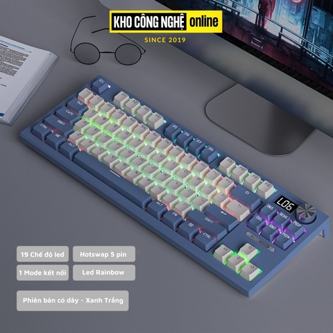 LANGTU LT84 PRO - Bàn Phím Cơ Led RGB LANGTU LT84 PRO Có Màn Hình Led Và Núm Tùy Chỉnh