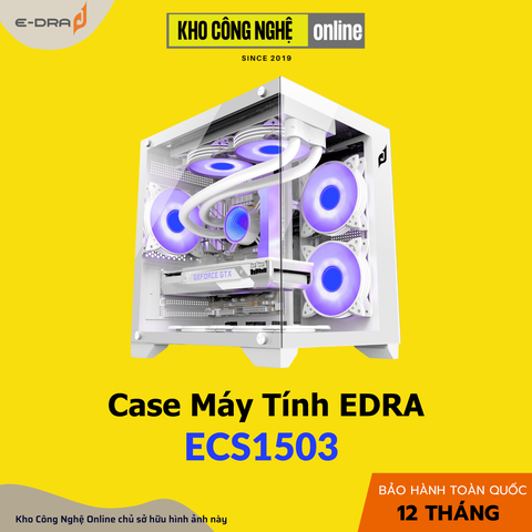 Vỏ Case máy tính EDRA ECS1503 - Trắng