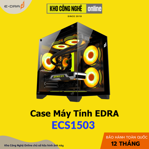 Vỏ Case máy tính EDRA ECS1503 - Đen