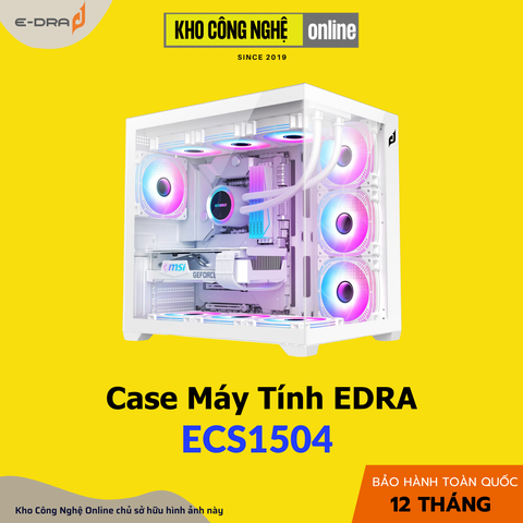 Vỏ Case máy tính EDRA ECS1504 - Trắng