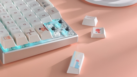 Bàn Phím Cơ Rapoo MT510 PRO - White Yellow