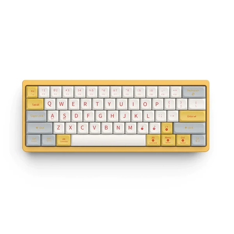 Bàn phím cơ Cidoo ABM641 Dual mode, Vỏ Nhôm, Mạch Xuôi