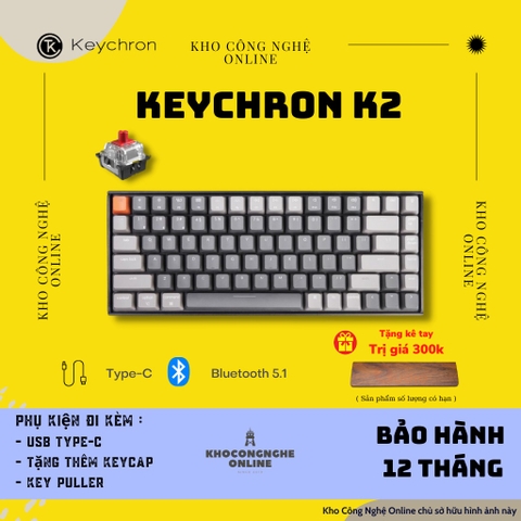 Keychron K2 - Bàn phím cơ Keychron K2 bản nhôm (version 2)