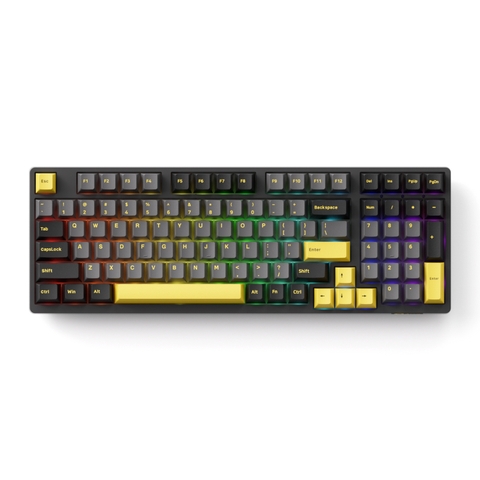 Bàn Phím cơ AKKO 3098B Plus Black & Gold - Cream Yellow Pro Switch