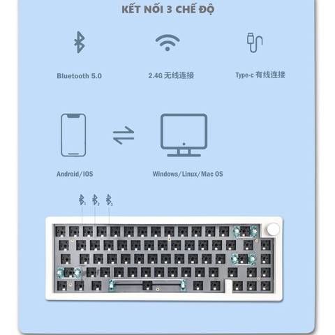 Kit bàn phím cơ Zuoya GMK67