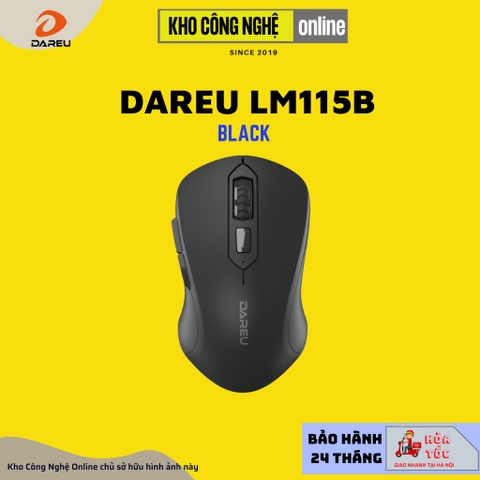 Chuột không dây DAREU LM115B (Dual Mode: Bluetooth + 2.4G – Silent SW)