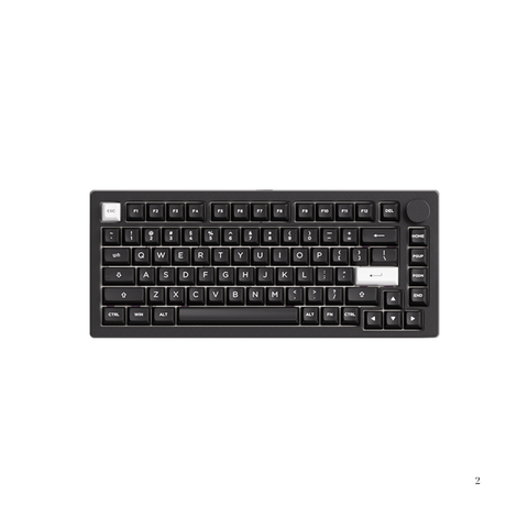 Bàn phím MonsGeek M1 V5 VIA White On Black (RGB / Aluminum / Sw Rosewood)