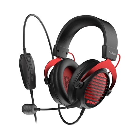 Tai Nghe Gaming DAREU EH925 Max Black Red - Hàng Chính Hãng