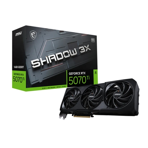 Card màn hình MSI GeForce RTX 5070 Ti 16G Shadow 3X OC