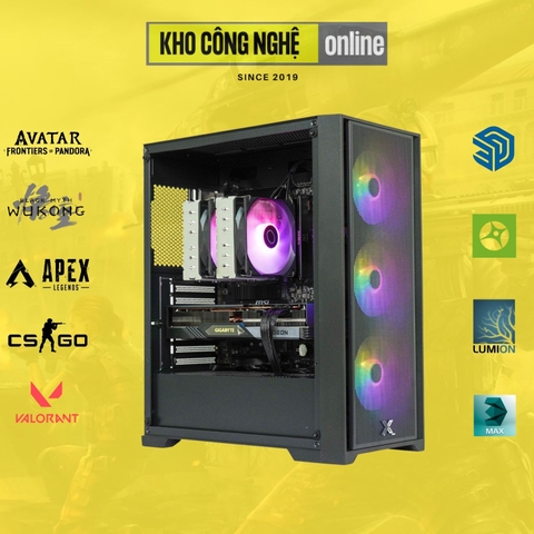 PC Gaming KCN RYZEN 7 7800X3D / 32G DDR5 / RX 7800 XT 16G