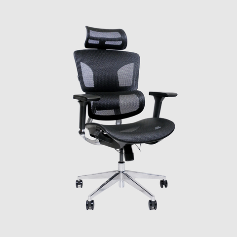 Ghế công thái học Gami Hexa 4D - Đen / Không Gác Chân