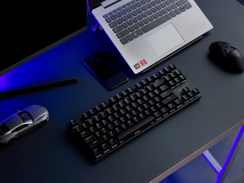 Bàn phím cơ Gaming không dây Rapoo V500PRO-87/ Dualmode (Không LED) - Switch Blue