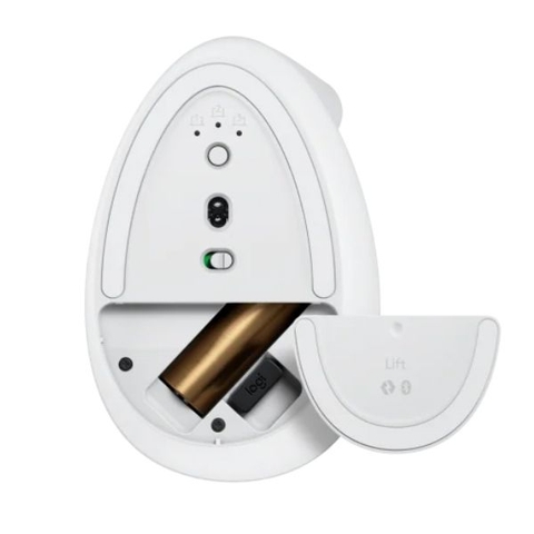 Chuột công thái học không dây Logitech Lift Vertical - White