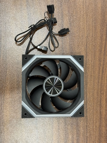 Fan led màu đen xuôi model: DTV DT V06