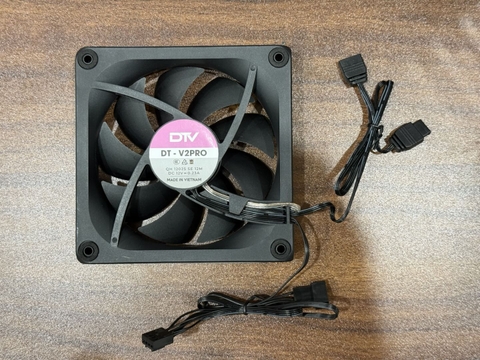 Fan led màu đen ngược model: DTV DT-V2 PRO