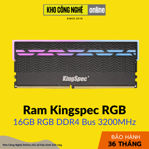 Ram Kingspec 16GB RGB DDR4 Bus 3200MHz dành cho PC